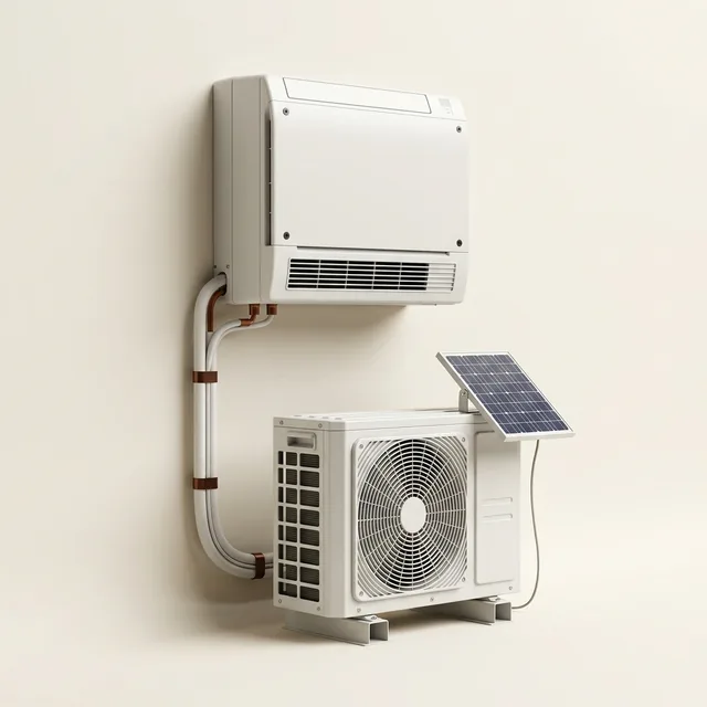 EG4 12K / 24K Hybrid Solar Mini-Split (R32) (generic illustration of this type of product)